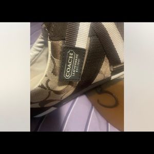 Coach canvas sneakers sz 8 vintage brown/tan c pattern